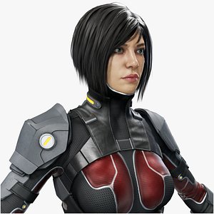 Futuristic Female Assassin