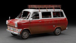3D Ford Transit Mk1 Minibus