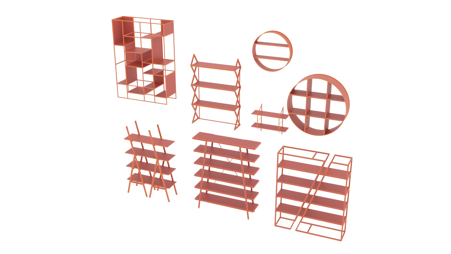 Collection of shelfs in LOFT style 3D model https://p.turbosquid.com/ts-thumb/9u/jleS71/pI/a_cc/png/1663087182/1920x1080/fit_q87/255f341a026cc5cab28ca034574867a1e7d1b715/a_cc.jpg