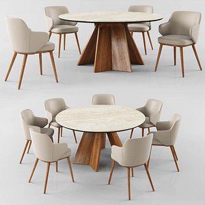 Calligaris Icaro table foyer armchair