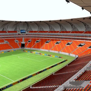 nelson mandela bay stadium 3d model