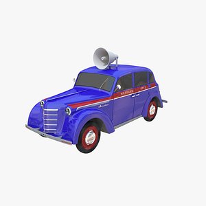 3d model moskvich 400-420 400