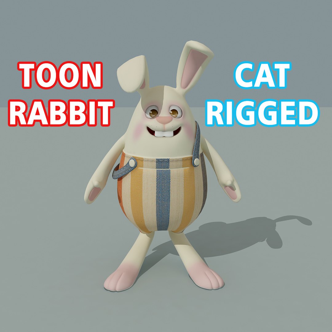 3D Toon Rabbit Model - TurboSquid 1285682