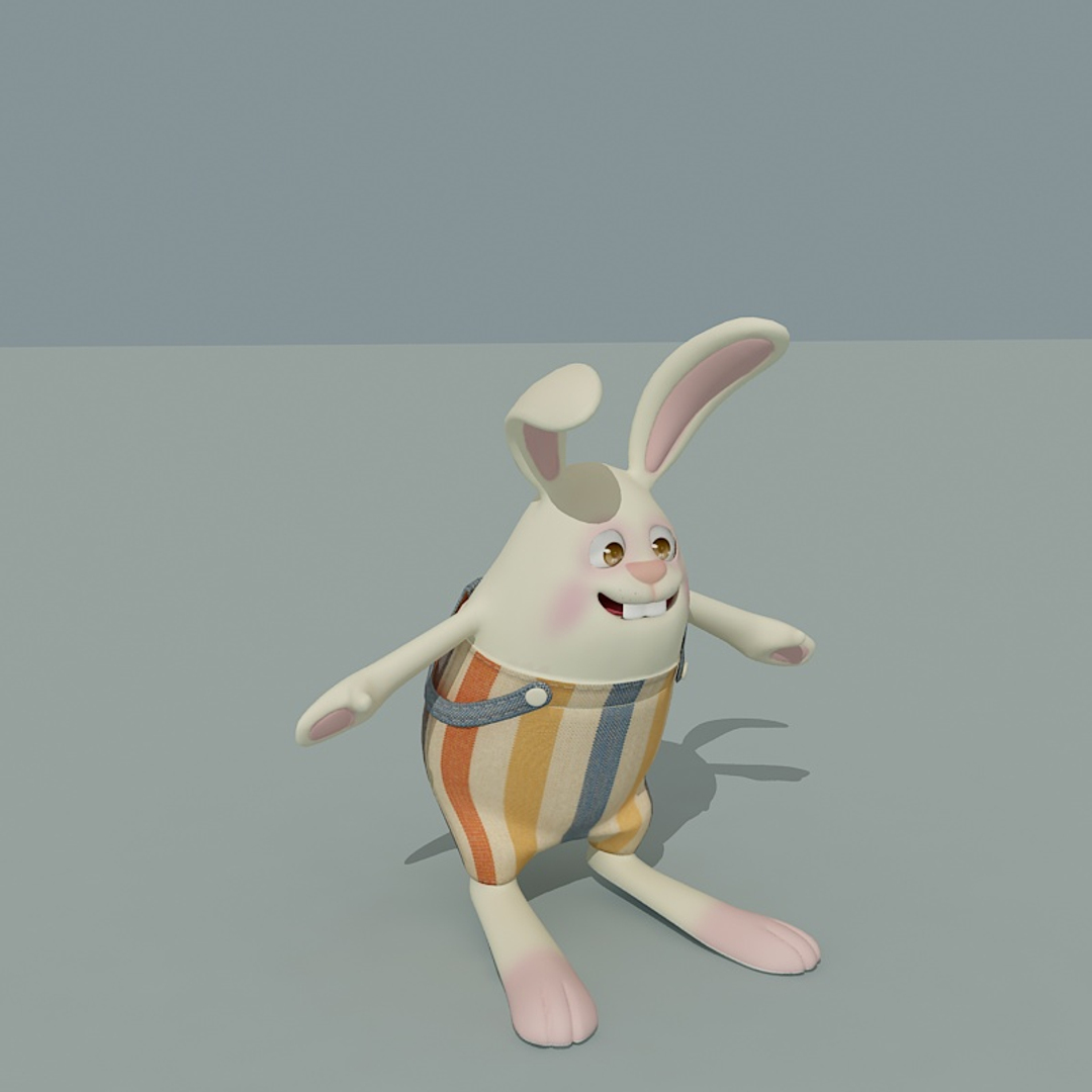 3D Toon Rabbit Model - TurboSquid 1285682