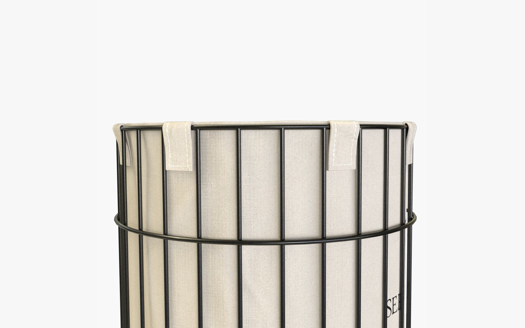 Metal Laundry Basket On Wheels 3D Model TurboSquid 1867782