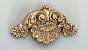 Carved decor central 045 3D model
