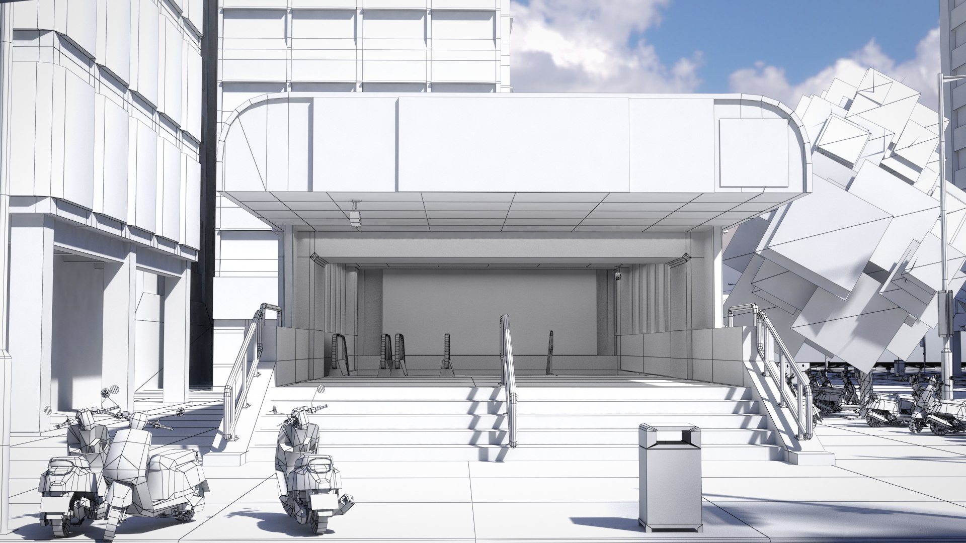 3D Tw Street Mrt Model - TurboSquid 2341105