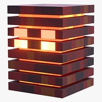Minecraft Magma Cube Rigged 3D Model Game Ready 4K PBR