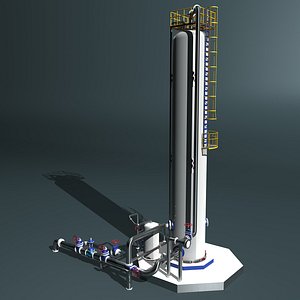 fractional distillation tower 3ds