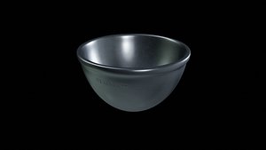 Kitchen utensils-Stainless Steel Mixing Bowls-PBR 3D MODEL 3D model model