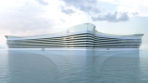 3D model Futuristic Building Concept V2-05
