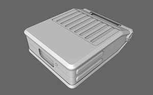 3d sci-fi doctor aid suitcase