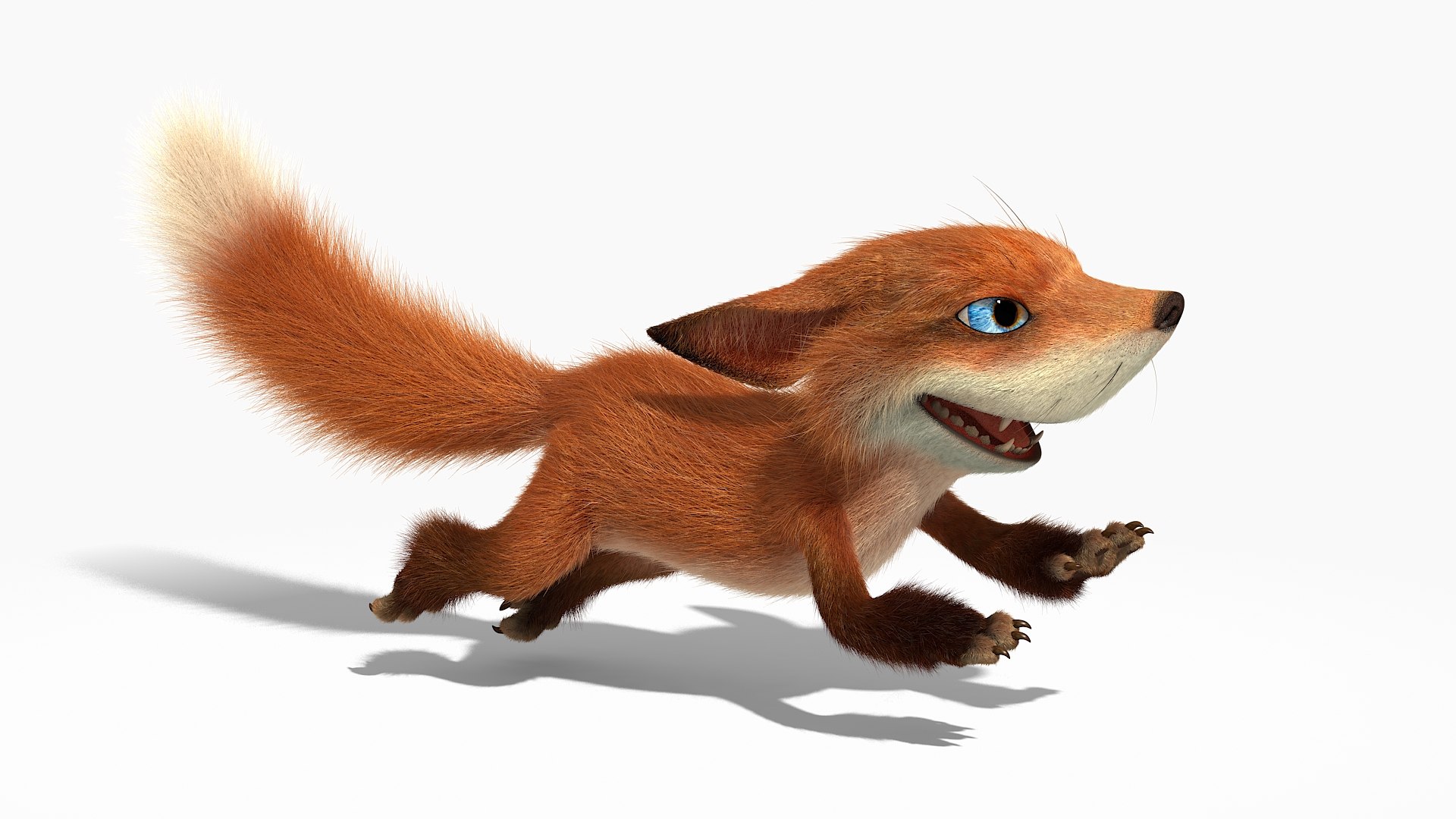 3D Funny little fox model - TurboSquid 1969310