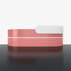 Modern Curved Reception Desk