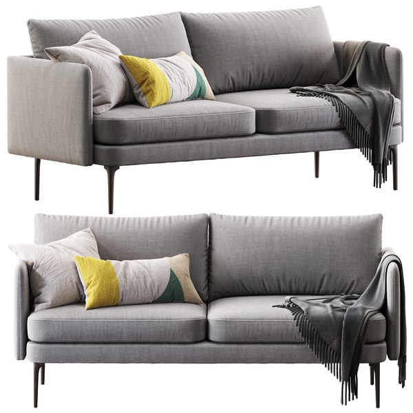 3D auburn sofa 70 model - TurboSquid 1690912