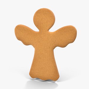 gingerbread cookie angel 03 3d max