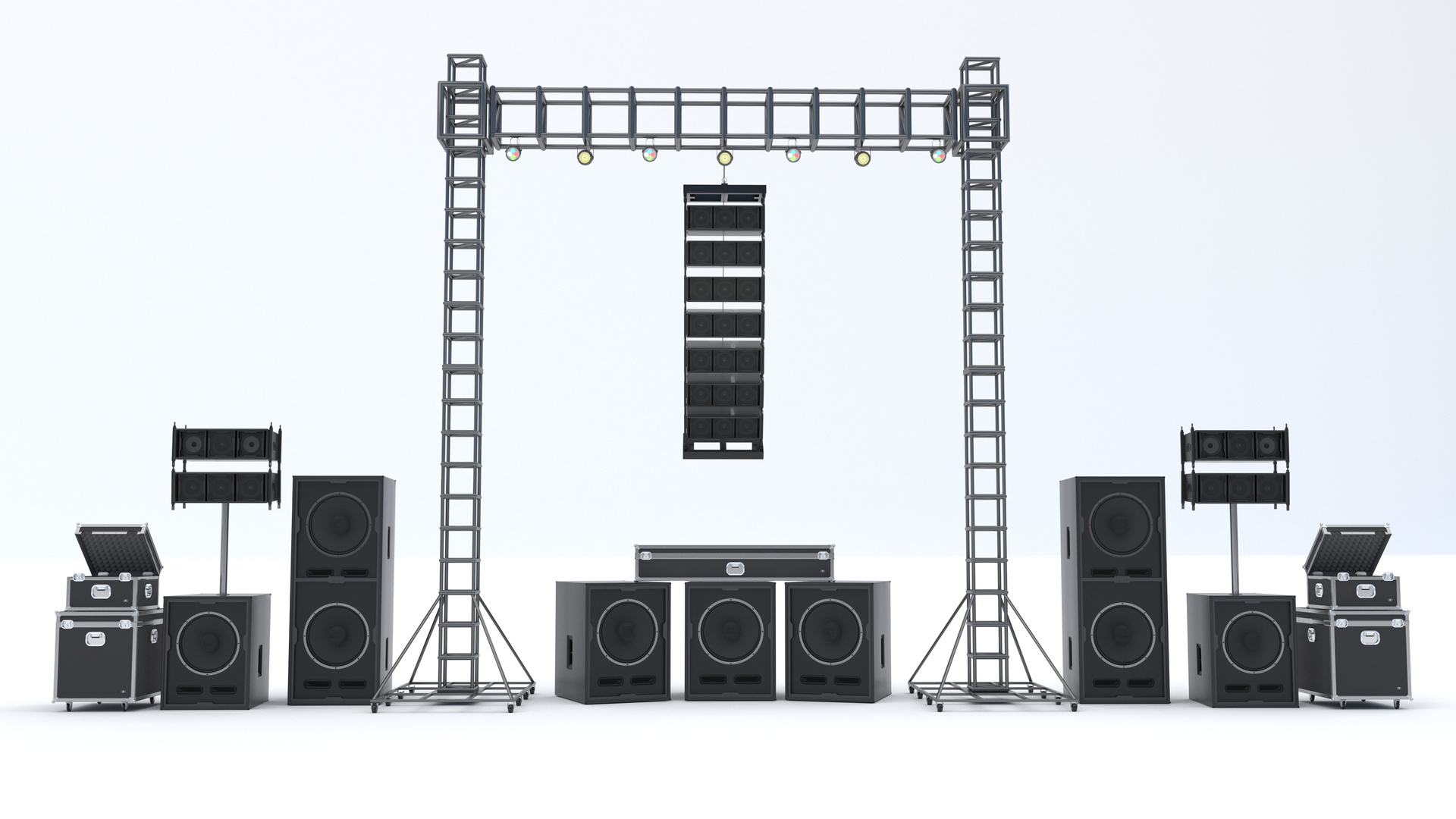 Konzertbühne und Ausrüstung 3DModell 3DModell TurboSquid 1805890