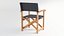 Folding director chair