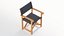Folding director chair