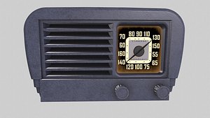 3D Retro Radio 3D Model model
