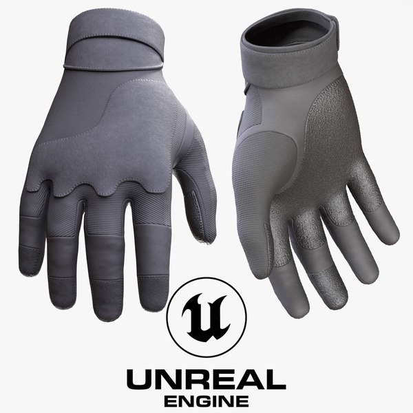 Gloves 3 - All MH Bodies UE5 Skeletons - Rigged 3D