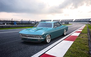 Custom coupe w front engine 3D model