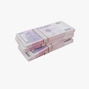 200 Congolese Franc CDF 3D model