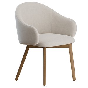 3D Holly Fab Chair Wood by Calligaris model