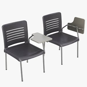 Desk Single Gray model