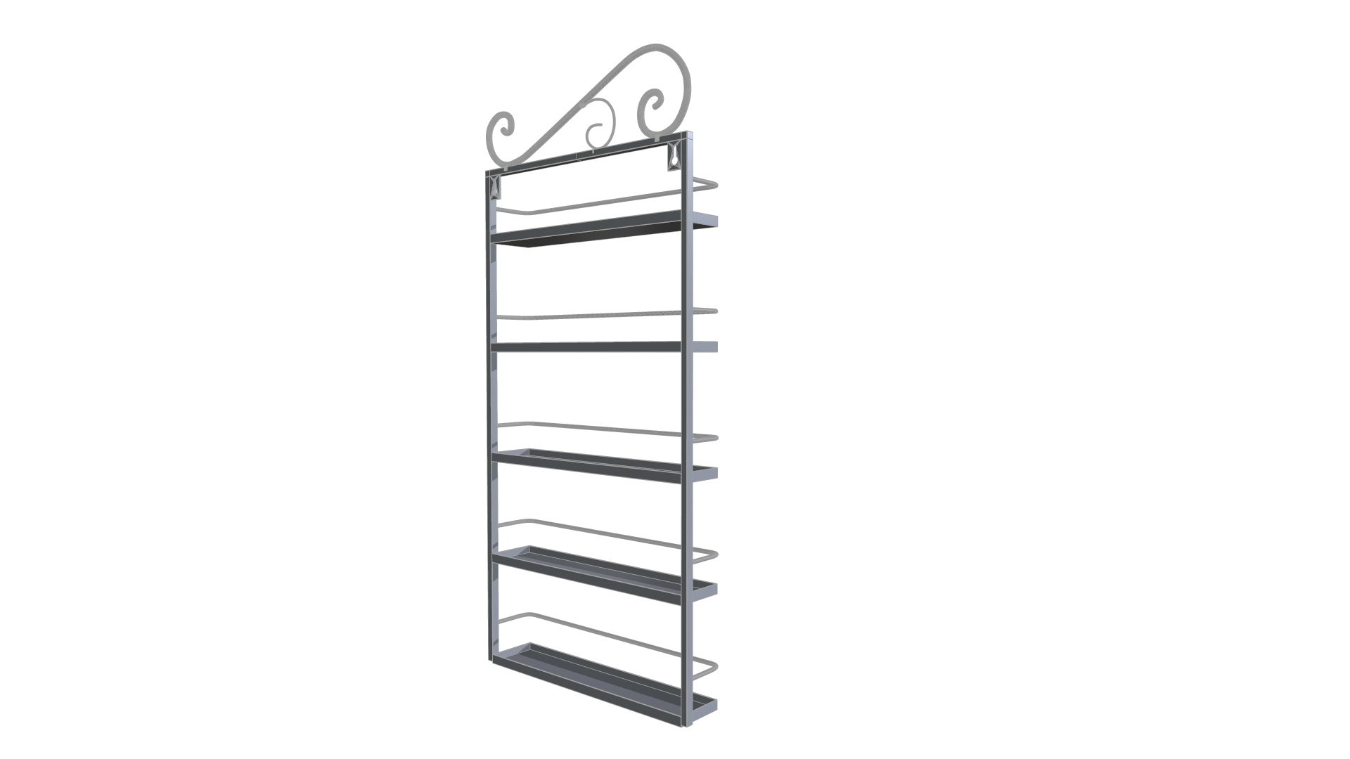 3D Wall Rack model - TurboSquid 2083817