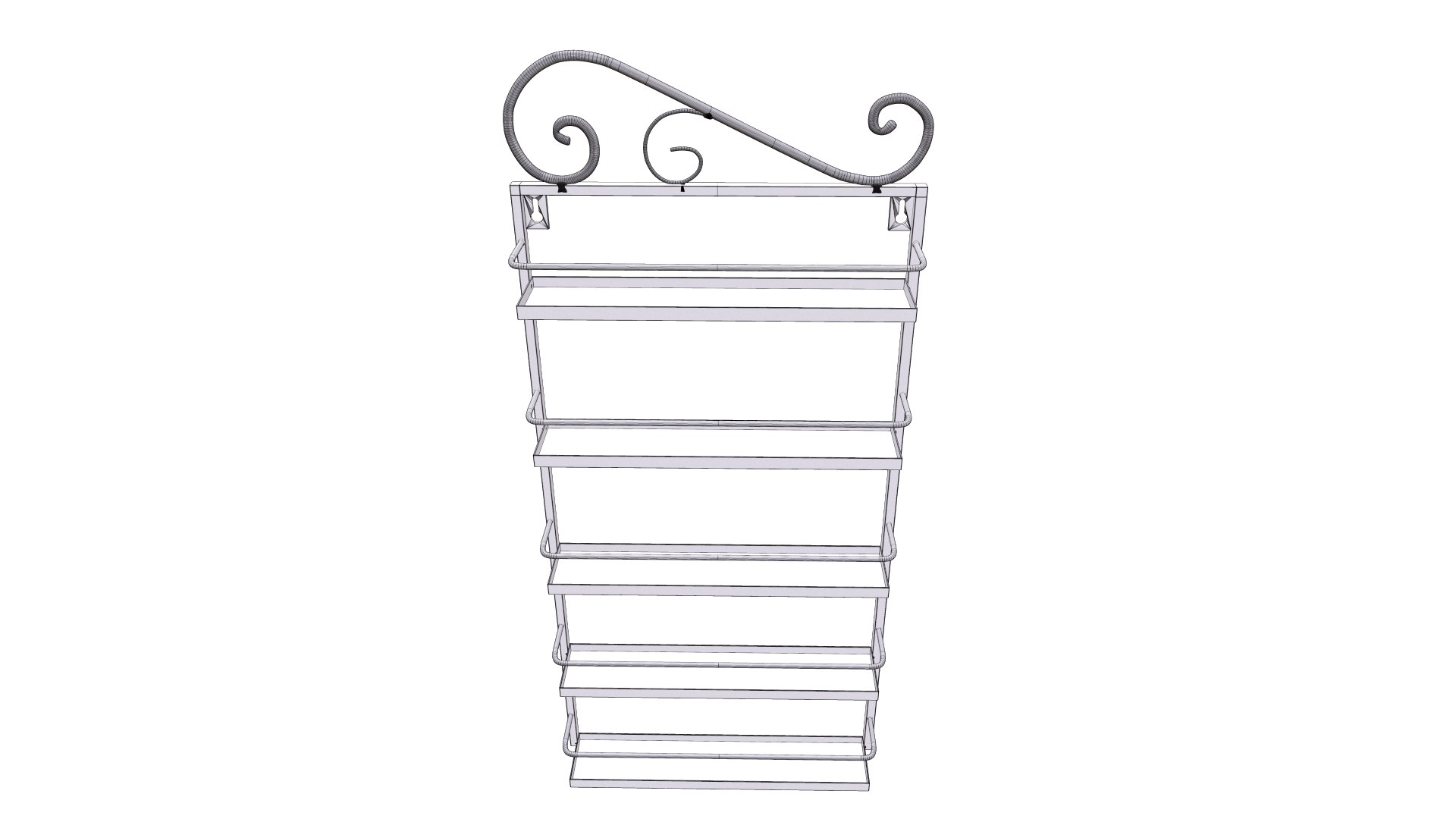 3D Wall Rack model - TurboSquid 2083817