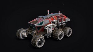 space mars car vehicle 3D model