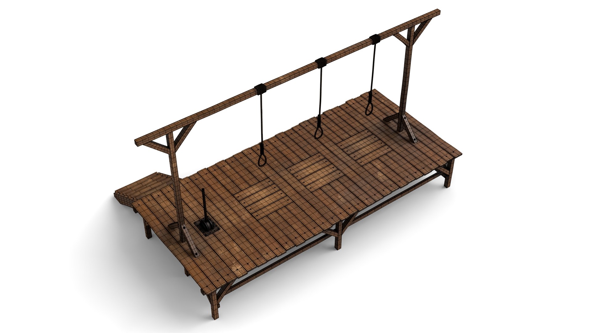 3D Gallows - TurboSquid 1792340