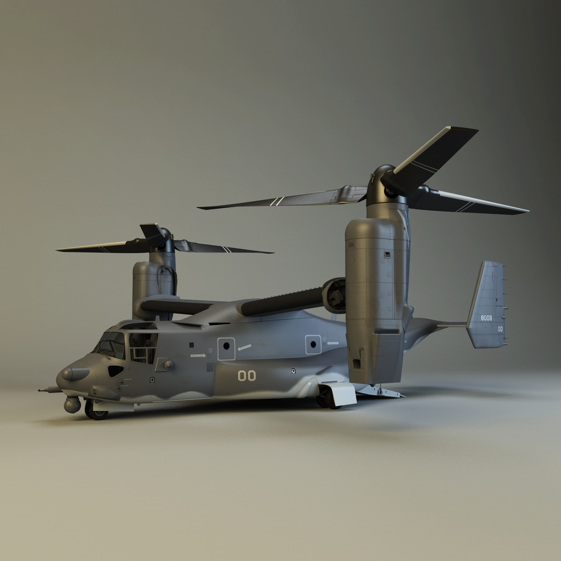 cv-22 osprey 3d model