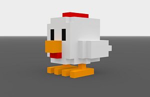 3D chicken voxels