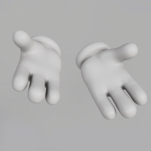 3D model Cartoon Hand 01