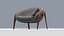 Sillón moderno de madera con cojín