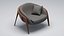Sillón moderno de madera con cojín