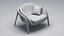 Sillón moderno de madera con cojín