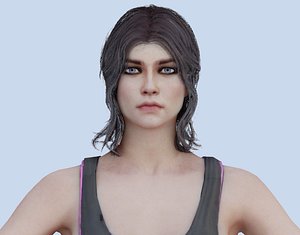 VR PBR FEMALE AVATAR CHARACTER DEMI 3D MODEL CHEAP PRICE