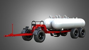 Dalton WNDT Gooseneck Anhydrous Running Gears 3D