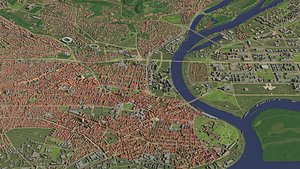 3D Belgrade Serbia - city and urban