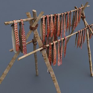 fish drier 3d model