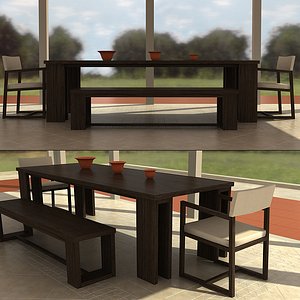 chair table 3d model