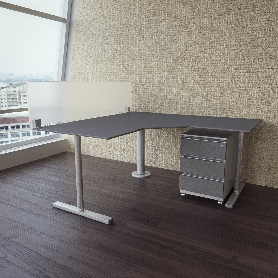 Flexline Office Topdeq 3D Model TurboSquid 1175713