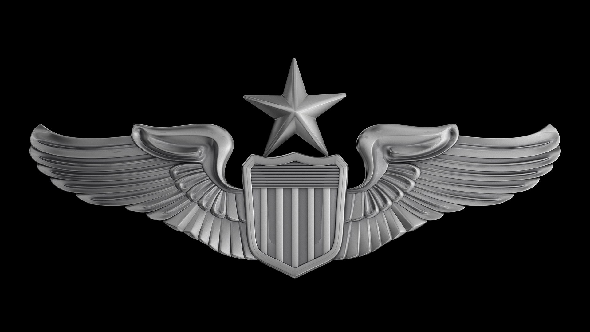 3D USAF Wings Badge set 3D Model Pack https://p.turbosquid.com/ts-thumb/9w/4jARKZ/Mv/sen_pilot_badge_pr_01/jpg/1771161831/1920x1080/fit_q87/8cf073aeccb755009474d668bf44e360544b1558/sen_pilot_badge_pr_01.jpg