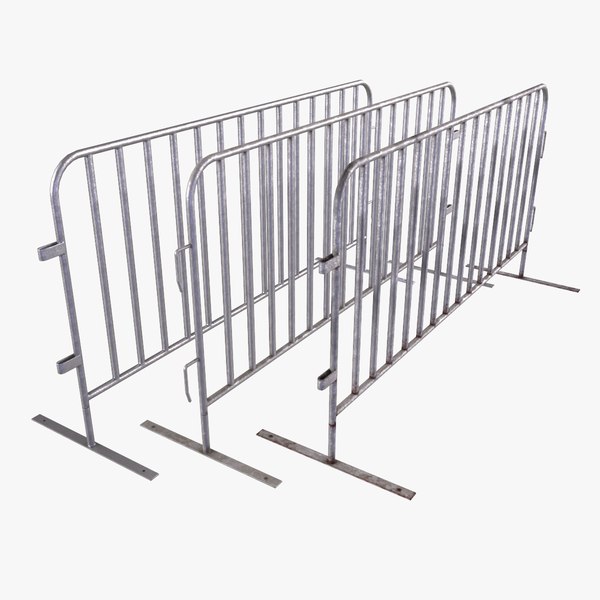 Metall crowd control barrier 3D model - TurboSquid 2049914