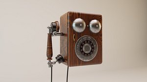 3D antique phone