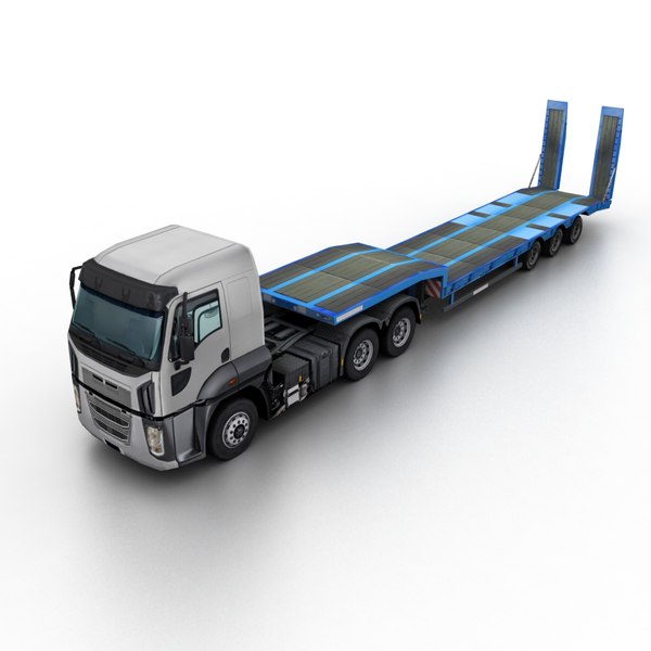 Low Poly Generic Semi Truck v.03