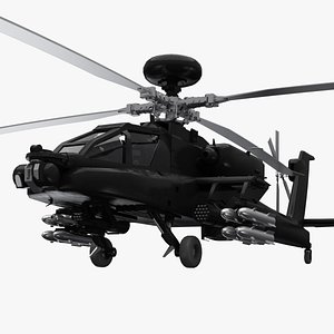 ah-64 apache helicopter 3d max
